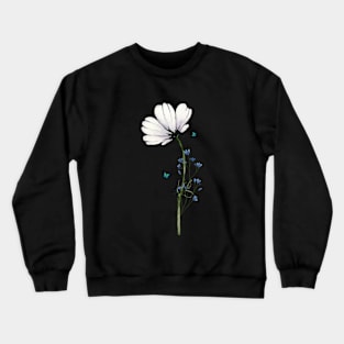 Elegant minimalist Flower design tshirt Crewneck Sweatshirt